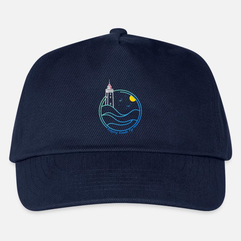 Leuchtturm Rubjerg Knude auf der Düne in Dänemark - Kinder Basecap - Navy