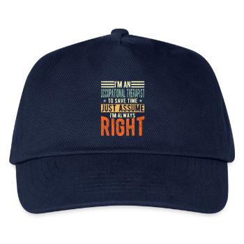 Occupational therapist - Kids’ Baseball Cap - navy - Front