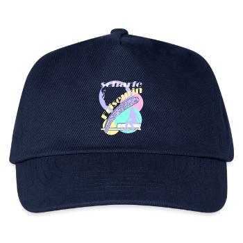 scharfe Friseurin Frisöse Friseur Frau Kopf Berufe - Kinder Basecap - Navy - Vorne