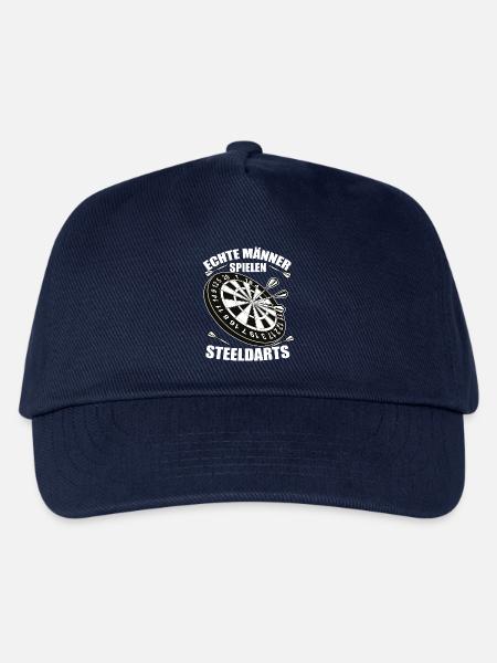 Echte Männer Spielen SteelDarts - Kinder Basecap - Navy