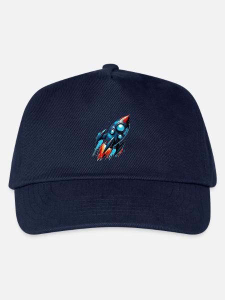 Raketenmann Raketenstart - Kinder Basecap - Navy