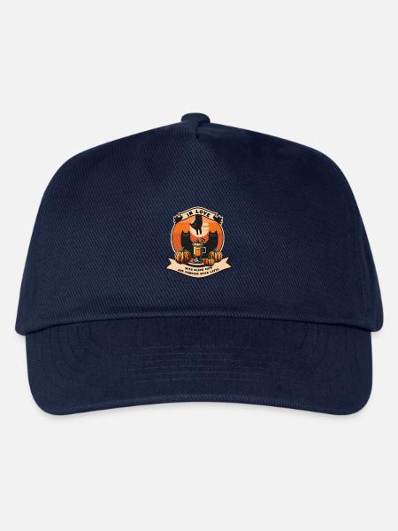 Schwarze Katzen & Kürbis Spice Latte Liebe  - Kinder Basecap - Navy