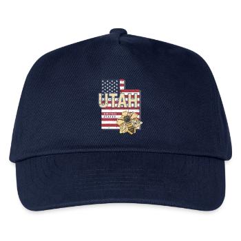 Utah United States Map USA Vintage - Kids’ Baseball Cap - navy - Front