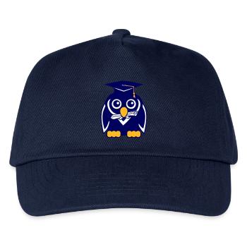 Penguin Graduation Abitur College School Certificate - Kids’ Baseball Cap - navy - Front