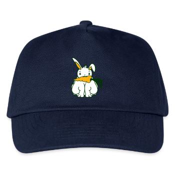 Rabbit Carrot Carrot Eating Mouth Hunger Obesity - Kids’ Baseball Cap - navy - Front