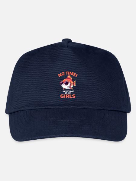 Fisch Fischer Angler Sprüche Fischen Angeln Fische - Kinder Basecap - Navy