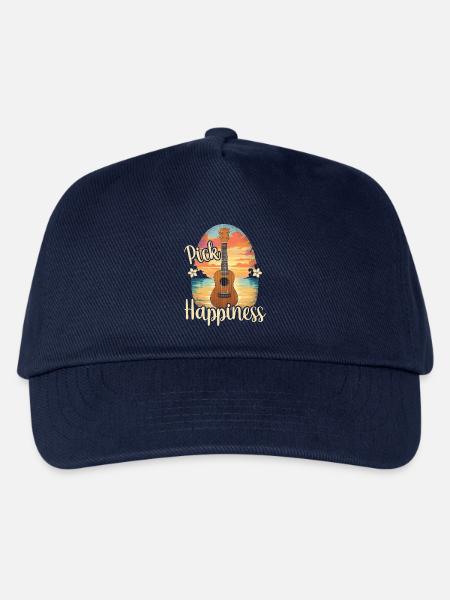 Pick Happiness! Ukulele Sunset - Kinder Basecap - Navy