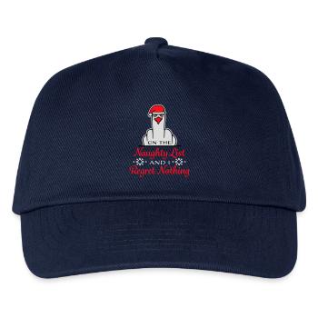 On the naughty list and I regret nothing Böse Möwe - Kids’ Baseball Cap - navy - Front
