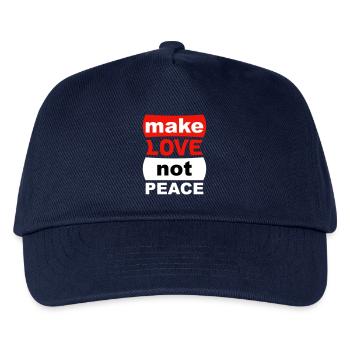 Make Love Not Peace - Kinder Basecap - Navy - Vorne