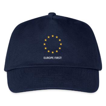 Europe First! Europe First! (2C) - Kids’ Baseball Cap - navy - Front