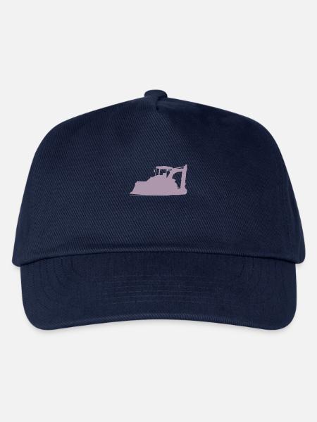 Baggerfahrer und Baugeräteführer Silhouette – - Kinder Basecap - Navy