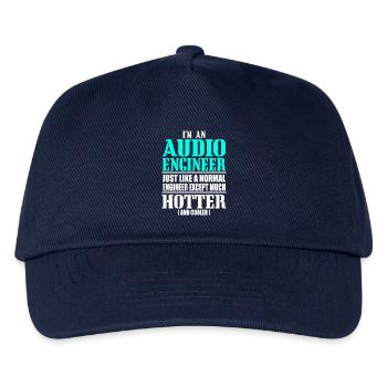 AUDIO ENGINEER - Kinder Basecap - Navy - Vorne
