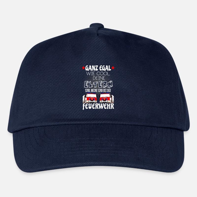 Kinder T-Shirt - Eltern sind bei der Feuerwehr - Kinder Basecap - Navy