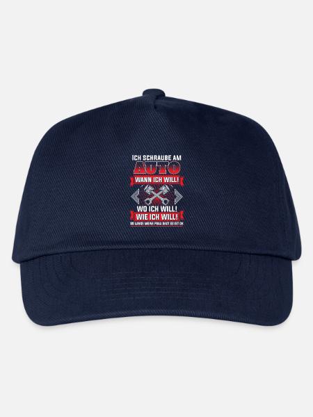 Schraube Auto wann wo wie - Kinder Basecap - Navy