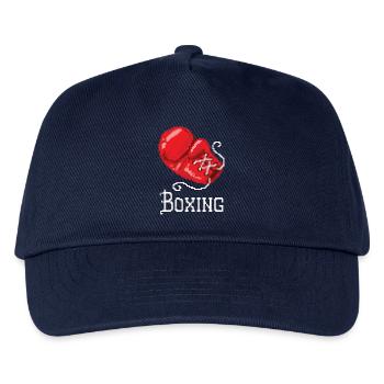 Boxhandschuh für Superheldenfans - Kinder Basecap - Navy - Vorne