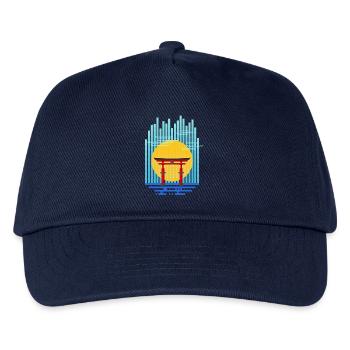 Torii (stripes) 01 - Kids’ Baseball Cap - navy - Front