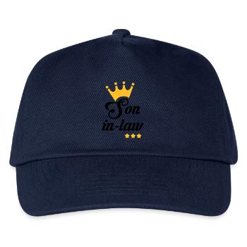 Schwiegervater Schwiegermutter Tochter Sohn - Kinder Basecap - Navy - Vorne