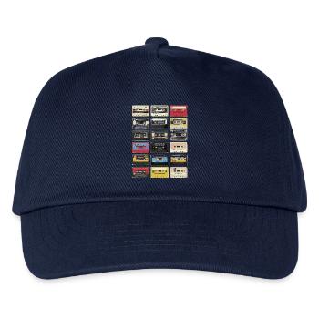 Cassettes rétro - Casquette de baseball Enfant - marine - Devant