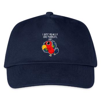parrot - Kids’ Baseball Cap - navy - Front