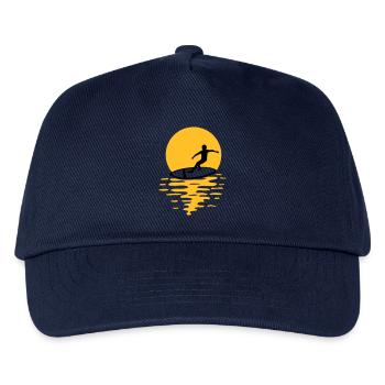 Sonne Abend Surfer - Kinder Basecap - Navy - Vorne