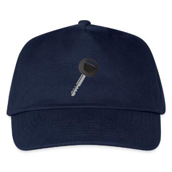 einzelner Autoschlüssel für Automobil Fans - Kinder Basecap - Navy - Vorne