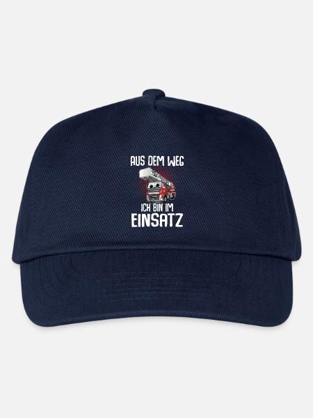 Feuerwehr Aus Dem Weg Ich Bin Im Einsatz - Kinder Basecap - Navy