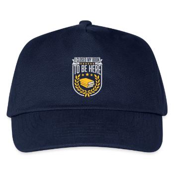 I closed my book - Kids’ Baseball Cap - navy - Front