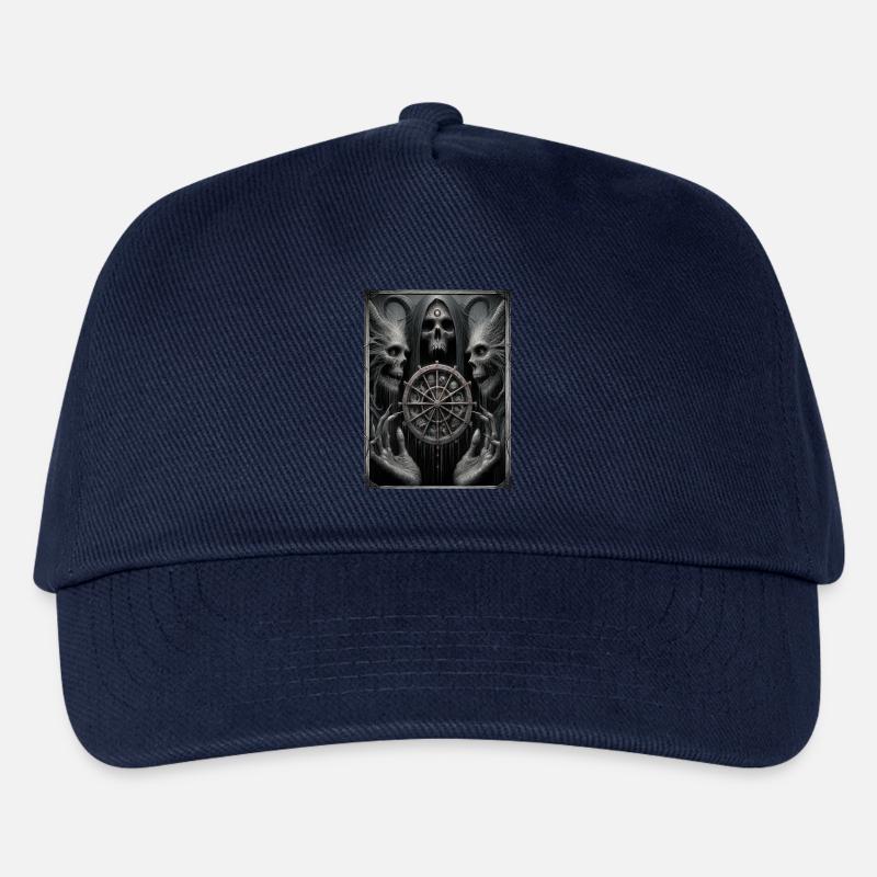 Rad des Schicksals und Skelette - Kinder Basecap - Navy