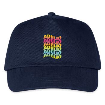 t-shirt Adelio texte effet vague vague texte - Casquette de baseball Enfant - marine - Devant