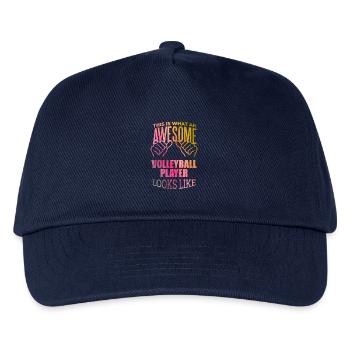Volleyball Volleyball Volleyball - Kids’ Baseball Cap - navy - Front