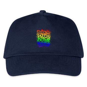 GEBOREN, UM AUFZUFALLEN, NICHT DAZUZUGEHÖREN - Kinder Basecap - Navy - Vorne