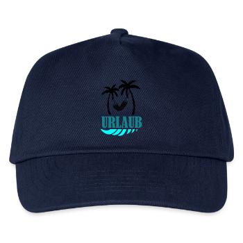 palms relax urlaub - Kinder Basecap - Navy - Vorne