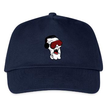 DJ Zombie Monster Horror Halloween Party Musik - Kinder Basecap - Navy - Vorne