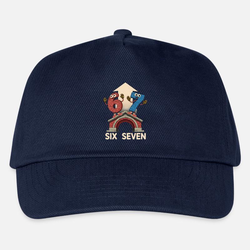 67 Six Seven 6-7 – Aura Points Kids Gaming - Kinder Basecap - Navy