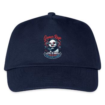 Gamer Panda Level 99 Rage - Kids’ Baseball Cap - navy - Front