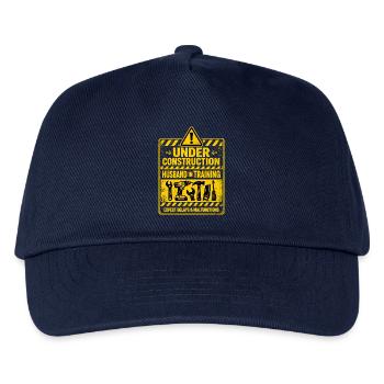Chemise de marié pour enterrement de vie de garçon - En cours de construction - Casquette de baseball Enfant - marine - Devant