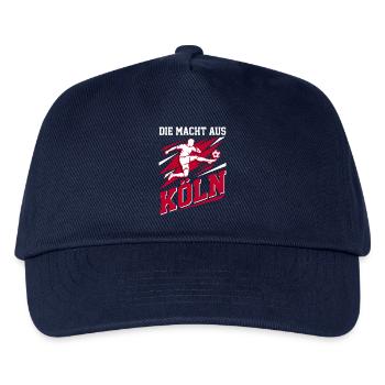 Köln Fußball Spieler - Kicker Fan Motiv - Kinder Basecap - Navy - Vorne
