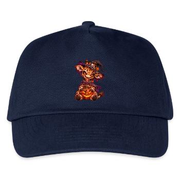 Gir'Halloween gruselige Giraffe - Kinder Basecap - Navy - Vorne