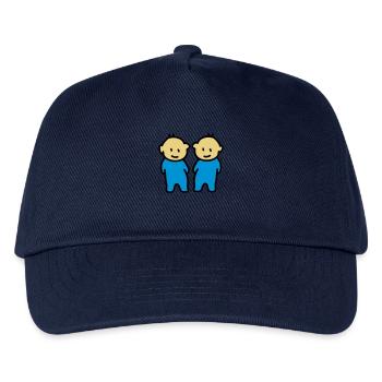 Zwillinge - Twins - Kinder Basecap - Navy - Vorne