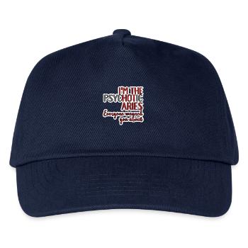 Sternzeichen Widder / Zodiac Aries - Kinder Basecap - Navy - Vorne