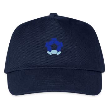 REVERSE (Negative image) FOOTBALL ball - Kids’ Baseball Cap - navy - Front