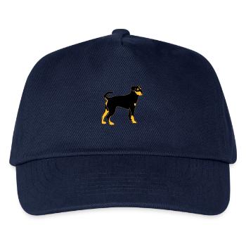 pinscher hund - Kinder Basecap - Navy - Vorne