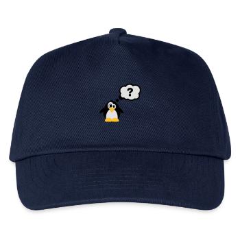 pinguin_frage_f3 - Casquette de baseball Enfant - marine - Devant