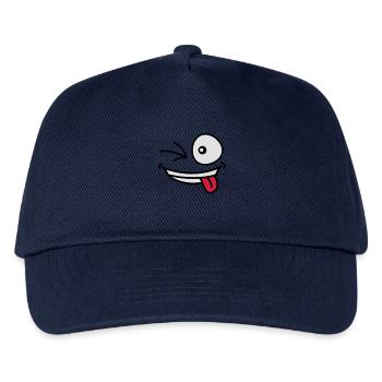 crazy_grin_face - Kids’ Baseball Cap - navy - Front