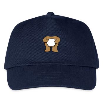 baer koerper ohne kopf stehender suesser kleiner t - Kinder Basecap - Navy - Vorne