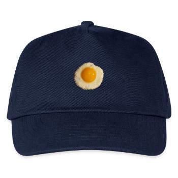 Ei of the tiger | Frohe Ostern Spiegelei SongShirt - Kinder Basecap - Navy - Vorne