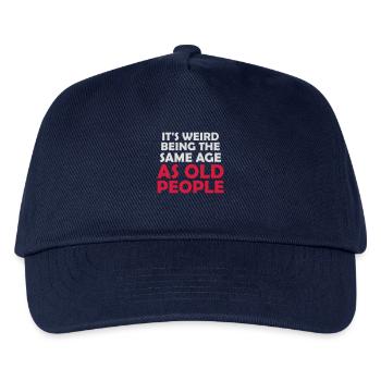being old people age - Kids’ Baseball Cap - navy - Front