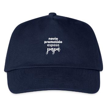 Esposo zu Papa Verheiratete Männer Lustige Schwangerschaft Geschenk - Kinder Basecap - Navy - Vorne