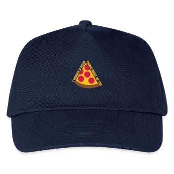 pizza thinks about me - Kids’ Baseball Cap - navy - Front