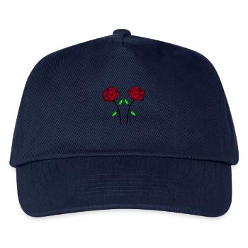roses - Kids’ Baseball Cap - navy - Front